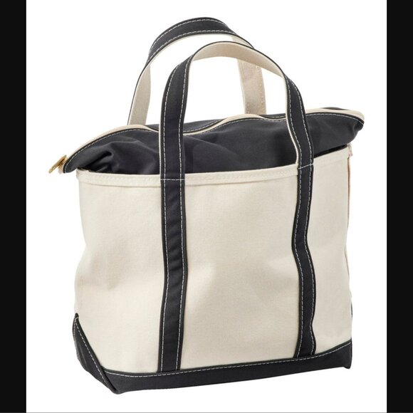 LL Bean Boat and Tote, Zip Top in Black - Picture 1 of 1